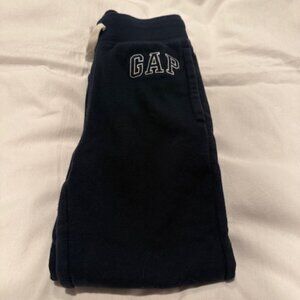Gap Kids Navy Blue Logo Straight Leg Pull-On Sweatpants/Joggers (Size M)